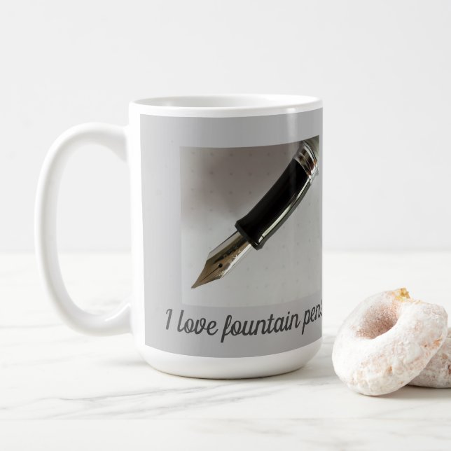 I Liebe Fountain Pens Kaffeetasse (Mit Donut)