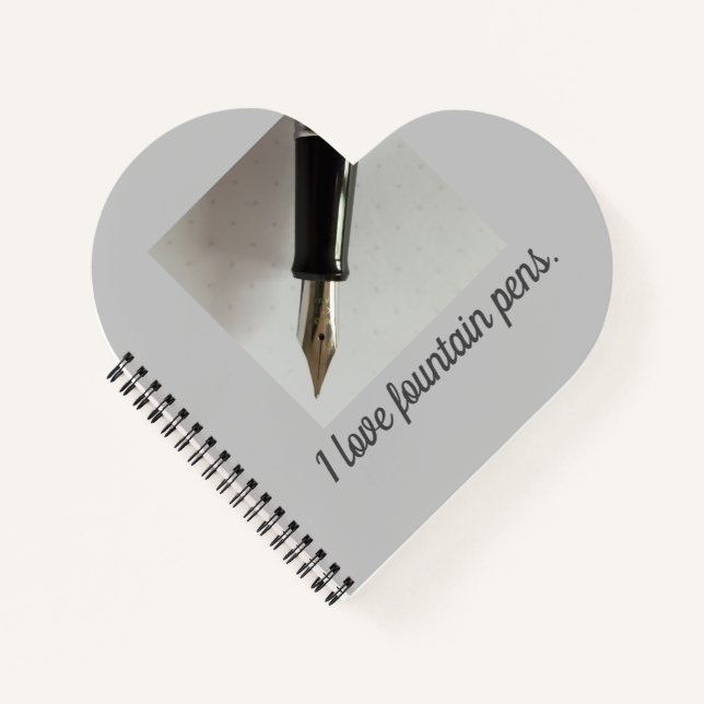 I Liebe Fountain Pens Notizbuch (Vorderseite)