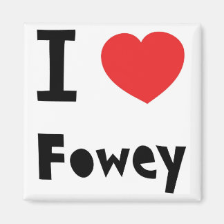 I Liebe Fowey Magnet
