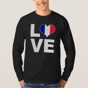 I Liebe France Heart Flag Frankreich T-Shirt