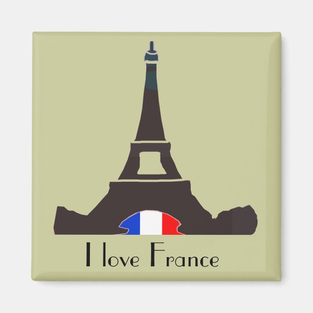 I Liebe France Magnet (Vorne)