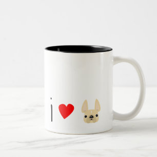 I Liebe Franken / Creme Zweifarbige Tasse