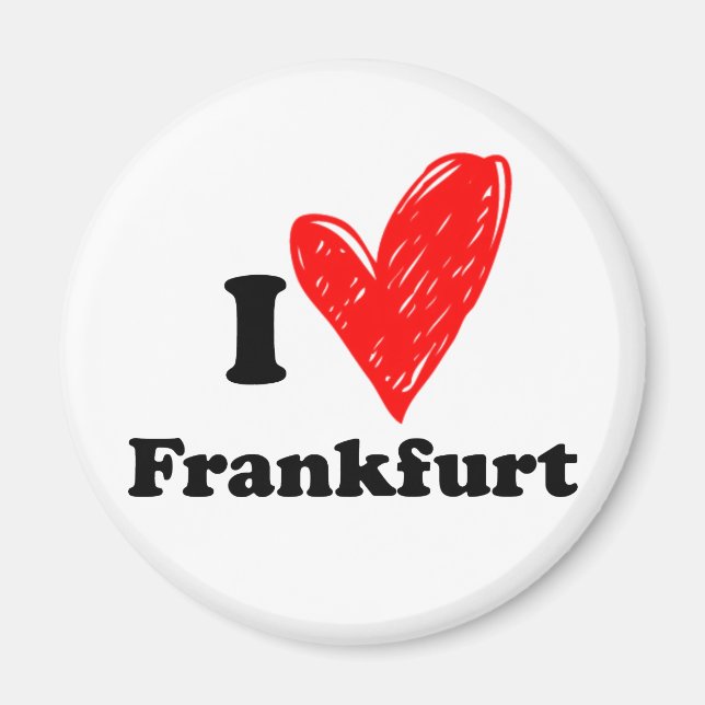 I Liebe Frankfurt Magnet (Vorne)