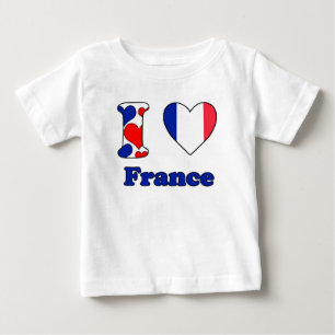 I Liebe Frankreich Baby T-shirt