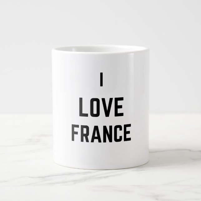 I LIEBE FRANKREICH Jumbo-Tasse (Vorderseite)