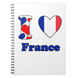I Liebe Frankreich Notizblock