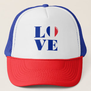 I Liebe Frankreich Truckerkappe