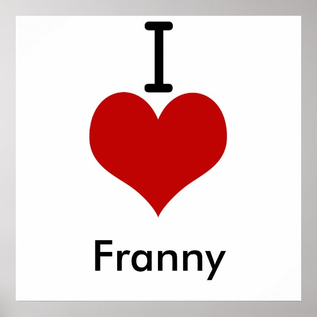 I Liebe Franny Poster (Vorne)