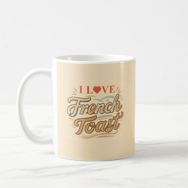 I Liebe Französischer Toast Kaffeetasse (Links)