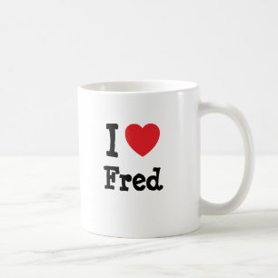 I Liebe Fred heart T - Shirt Kaffeetasse