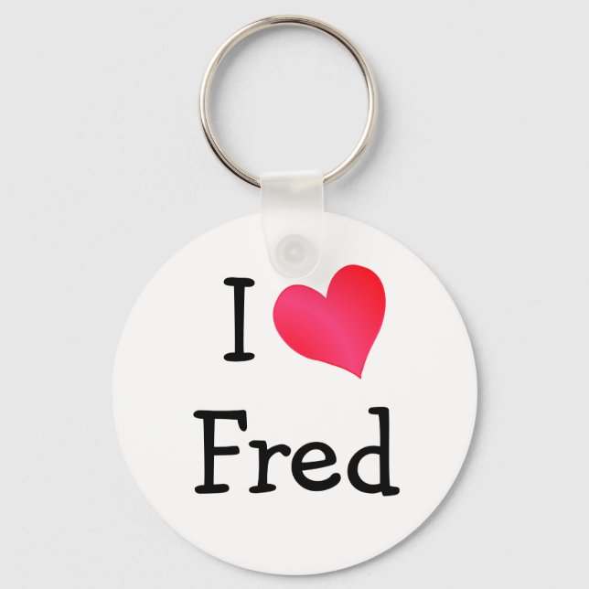 I Liebe Fred Schlüsselanhänger (Vorderseite)