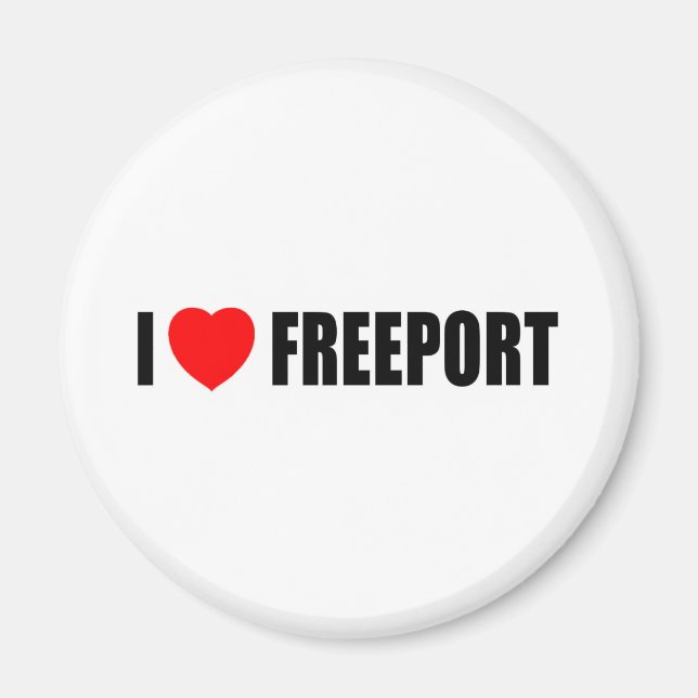 I Liebe Freeport Magnet (Vorne)
