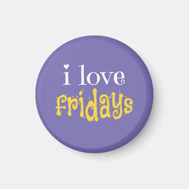 I Liebe Freitags Magnet (Vorne)