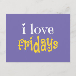 I Liebe Freitags Postkarte