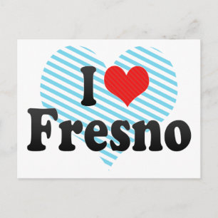 I Liebe Fresno Postkarte