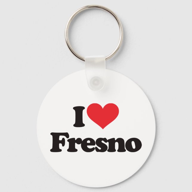 I Liebe Fresno Schlüsselanhänger (Vorderseite)