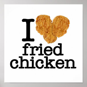 I Liebe Fried Chicken Poster
