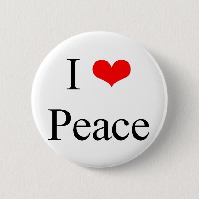 I Liebe-Frieden Button (Vorderseite)