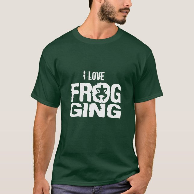 I Liebe Frogging T-Shirt (Vorderseite)