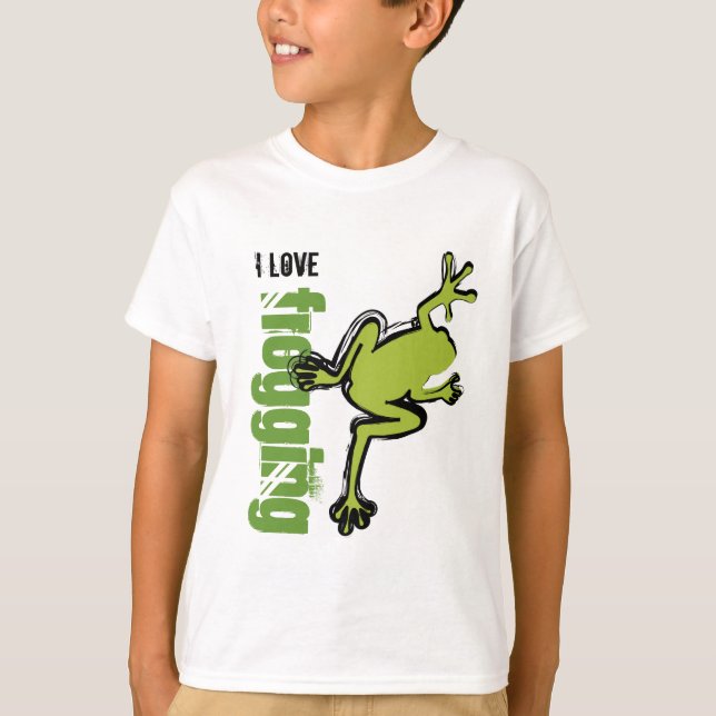 I Liebe Frogging T-Shirt (Vorderseite)
