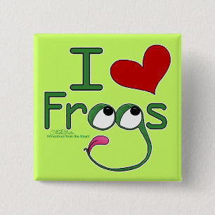 I Liebe FROGS Button