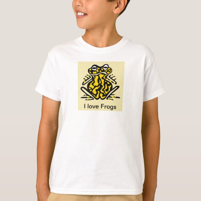 I Liebe FROGS - Giftiger Korroborefrosch - wild le T-Shirt (Vorderseite)