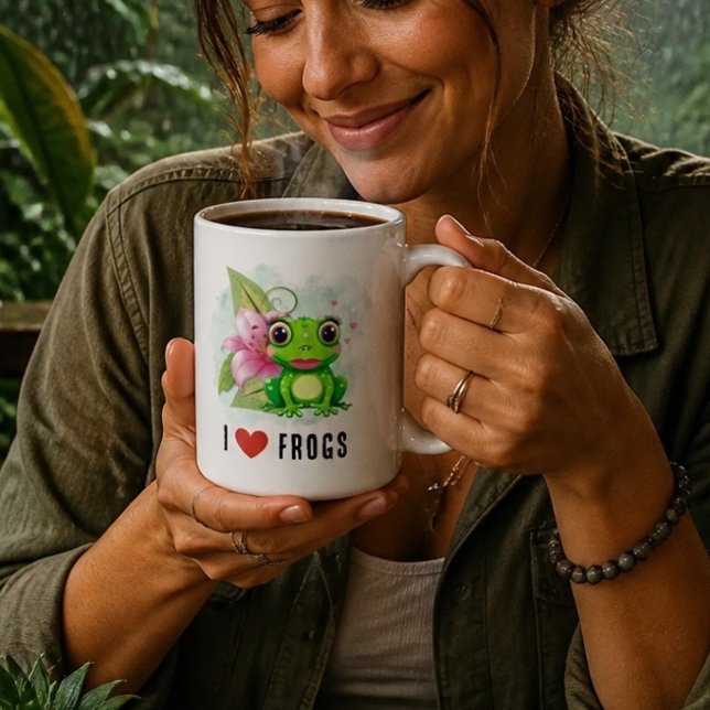 I Liebe Frogs Kaffee Tasse (Von Creator hochgeladen)