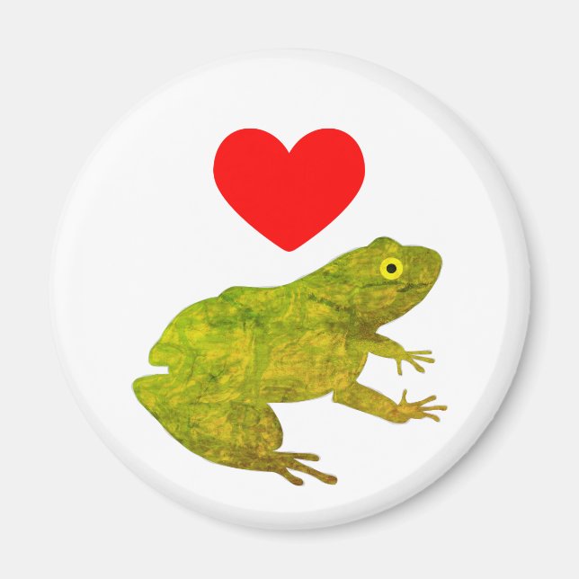 I Liebe Frogs Magnet (Vorne)