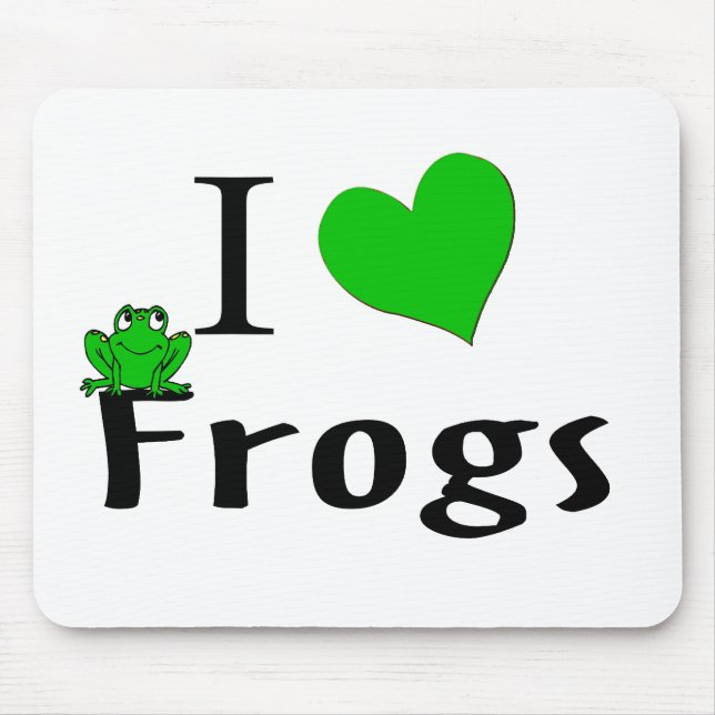 I Liebe Frogs Mousepad (Vorne)