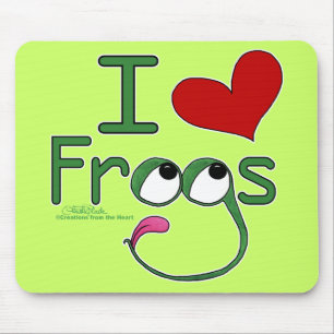 I Liebe FROGS Mousepad