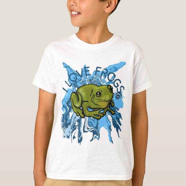 I Liebe Frogs T-Shirt (Vorderseite)