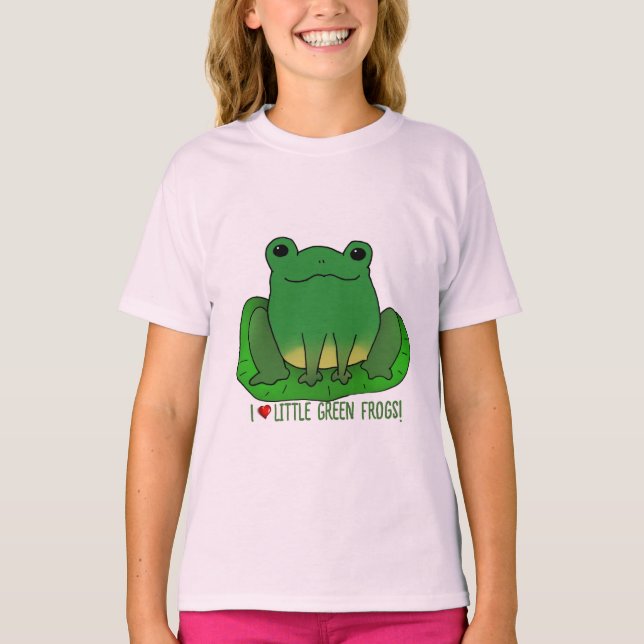 I Liebe Frogs T-Shirt (Vorderseite)