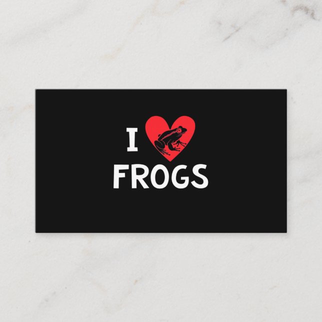 I Liebe Frogs Visitenkarte (Vorderseite)