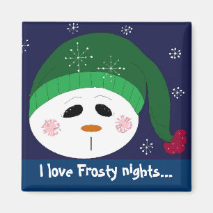 I Liebe Frostige Nächte Magnet