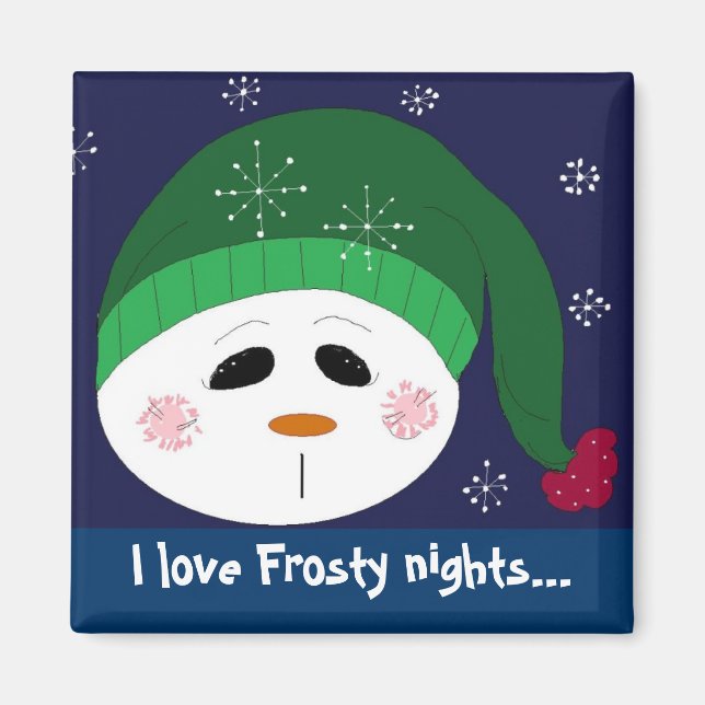 I Liebe Frostige Nächte Magnet (Vorne)