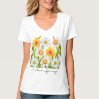 I Liebe-Frühlings-Narzissen-T - Shirt