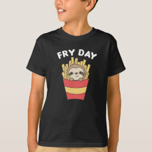 I Liebe Fry Day Funny Funny Funny Funny Französisc T-Shirt