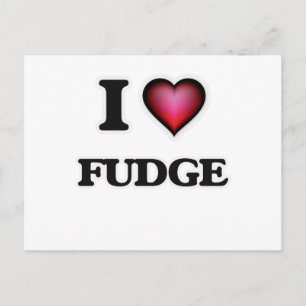 I Liebe Fudge Postkarte