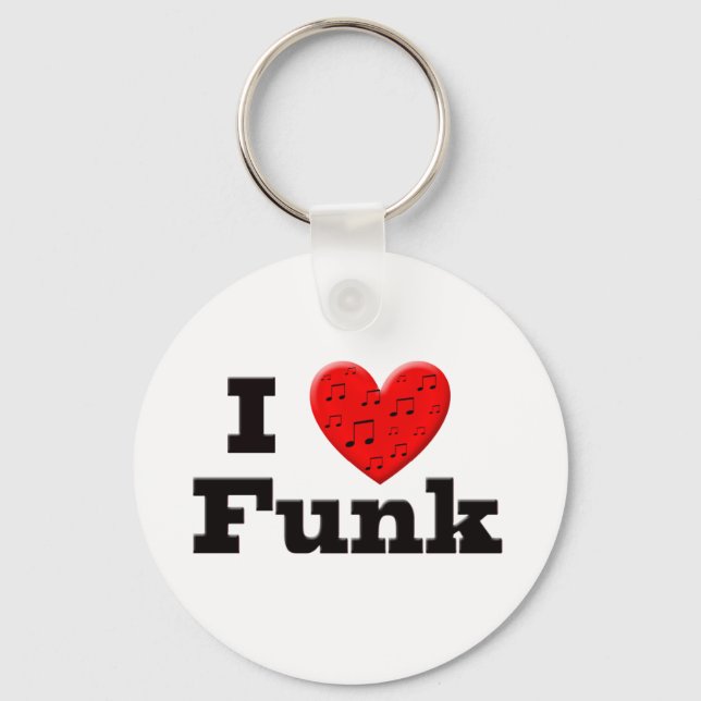 I LIEBE FUNK SCHLÜSSELANHÄNGER (Vorderseite)
