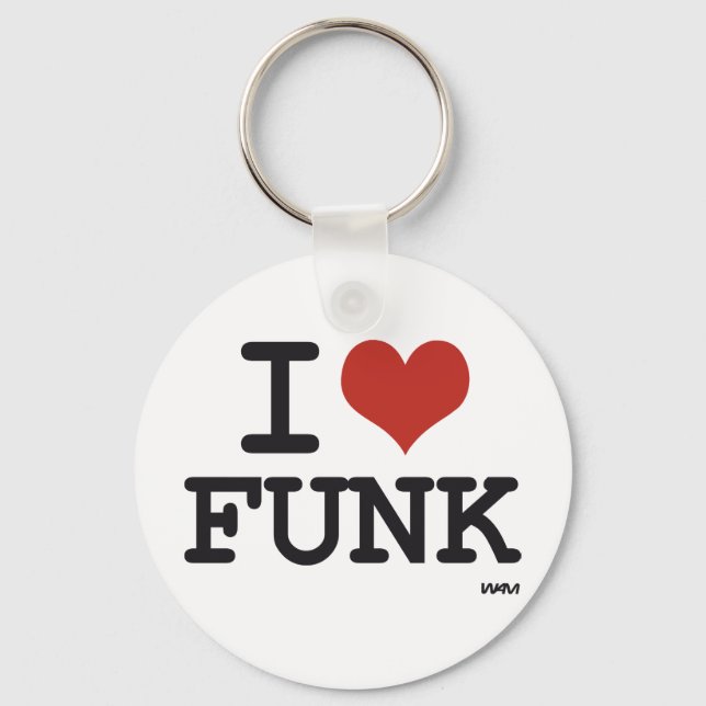I LIEBE FUNK SCHLÜSSELANHÄNGER (Vorderseite)