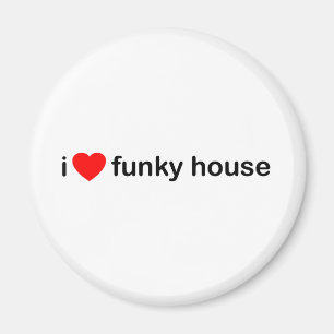 I Liebe-Funky Haus Magnet