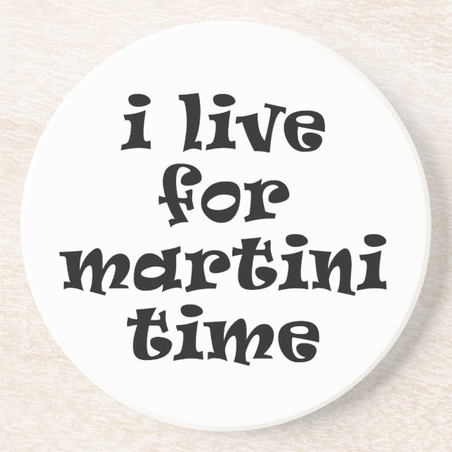 I Liebe für Martini Time Untersetzer (Vorne)