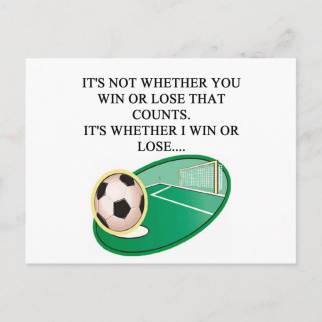 i Liebe Fußball Postkarte (Vorderseite)