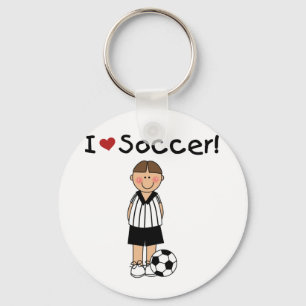 I Liebe-Fußball-T - Shirts und Geschenke Schlüsselanhänger