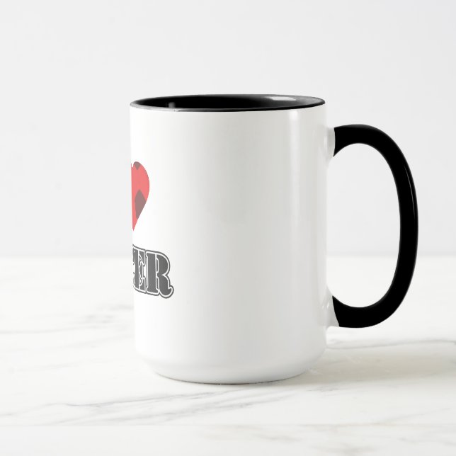 I Liebe Fußball - Tasse (Rechts)