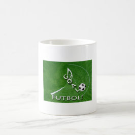 I Liebe Futbol Soccer individuell anpassbar Kaffeetasse