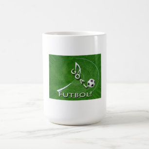 I Liebe Futbol Soccer individuell anpassbar Kaffeetasse