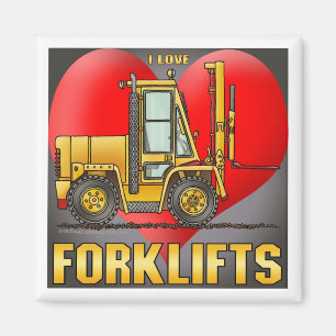 I Liebe-Gabelstapler-Magnet Magnet