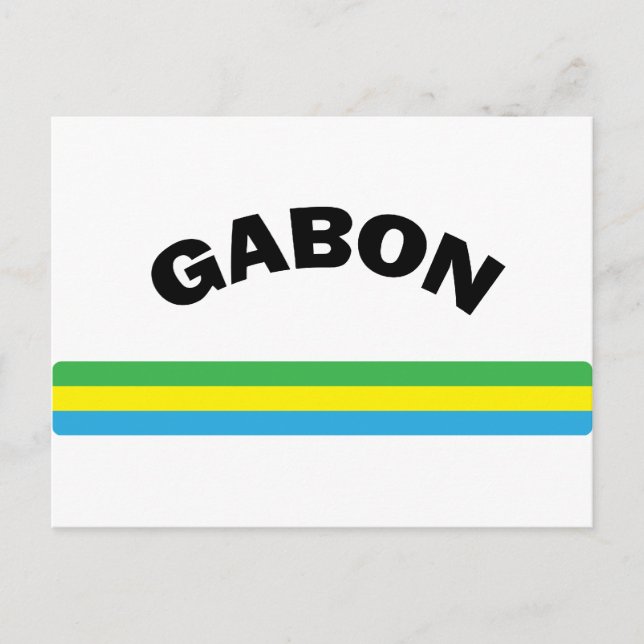 I Liebe Gabon Postkarte (Vorderseite)