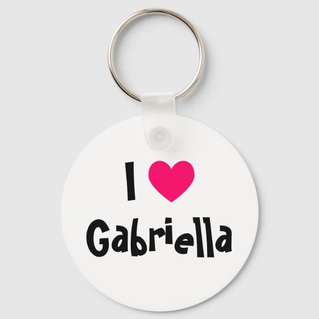 I Liebe Gabriella Schlüsselanhänger (Vorderseite)